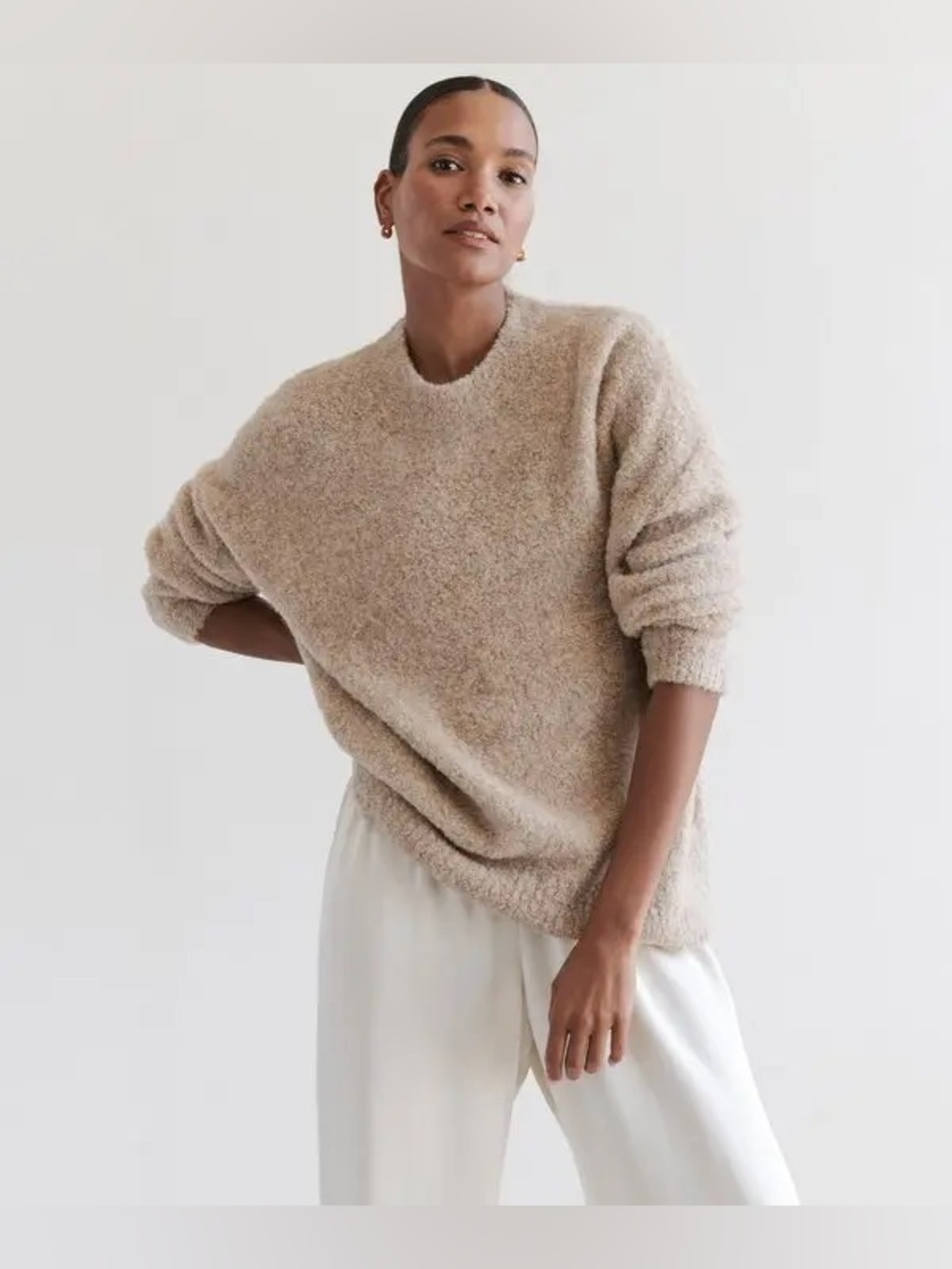 Jenni Kayne Alpaca Bouclé Cocoon Crewneck - Picture 4 of 10